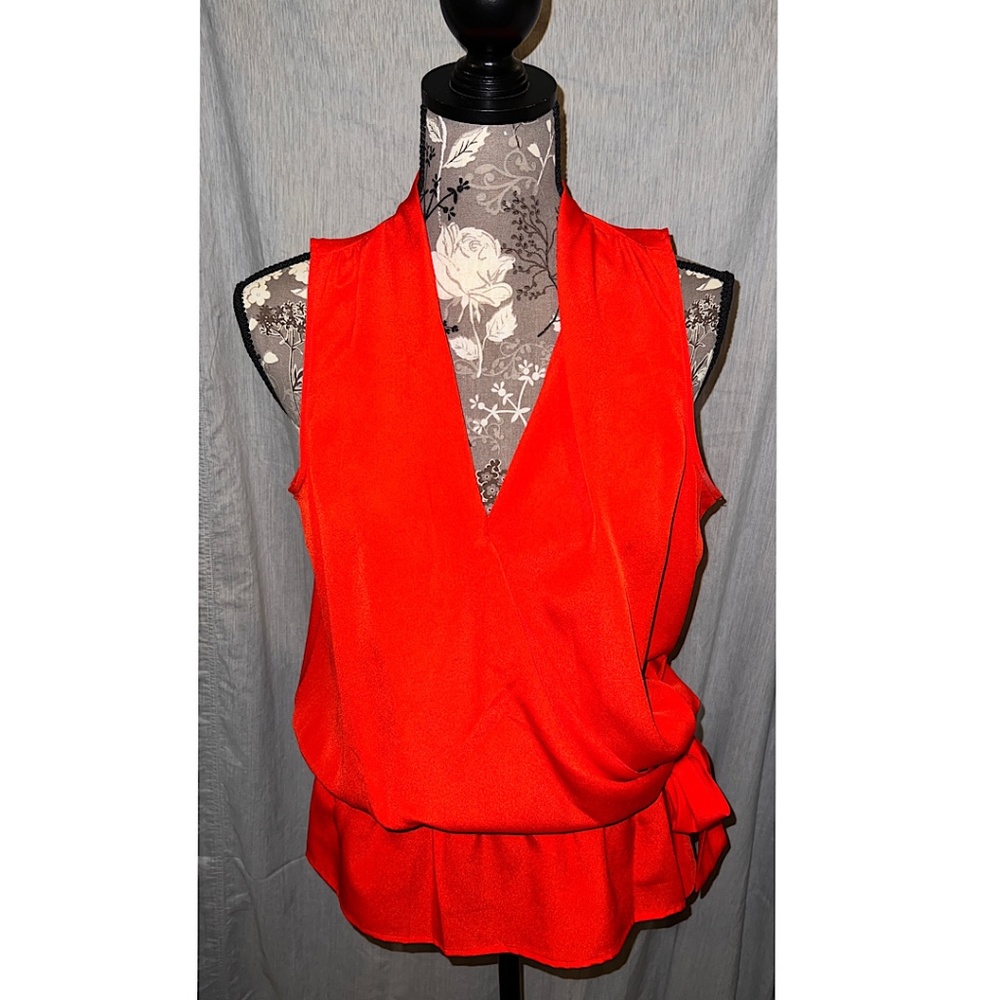 EUC Michael Kors Faux Wrap Blouse, Size M